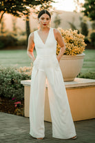 bridal jumpsuit, bride jumpsuit, white bridal jumpsuit, wedding jumpsuit for bride, 