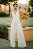 bridal jumpsuit, bride jumpsuit, white bridal jumpsuit, wedding jumpsuit for bride, 