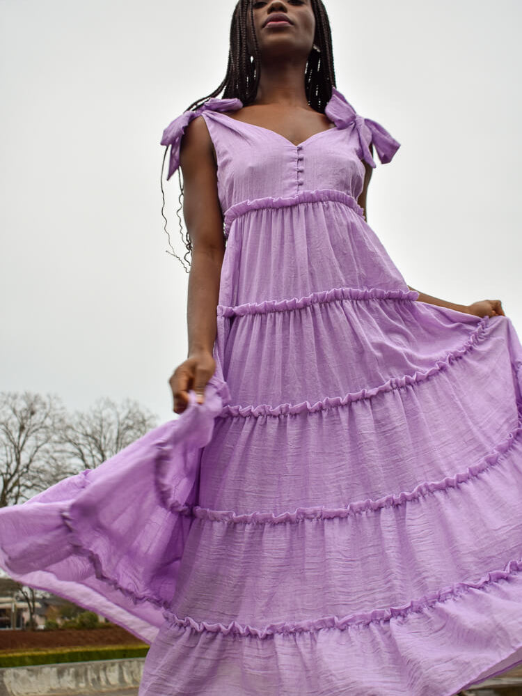 lilac midi dress, lavender midi dress, purple midi dress, bump friendly purple dress, purple midi dress, baby shower dresses, purple baby shower dress, purple wedding guest dress