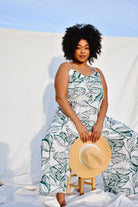 plus size palm print jumpsuit, palm print jumpsuit, jumpsuits plus size