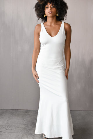 white maxi dress, v neck white maxi dresss, white maxi dress for rehearsal dinner, white long maxi dress