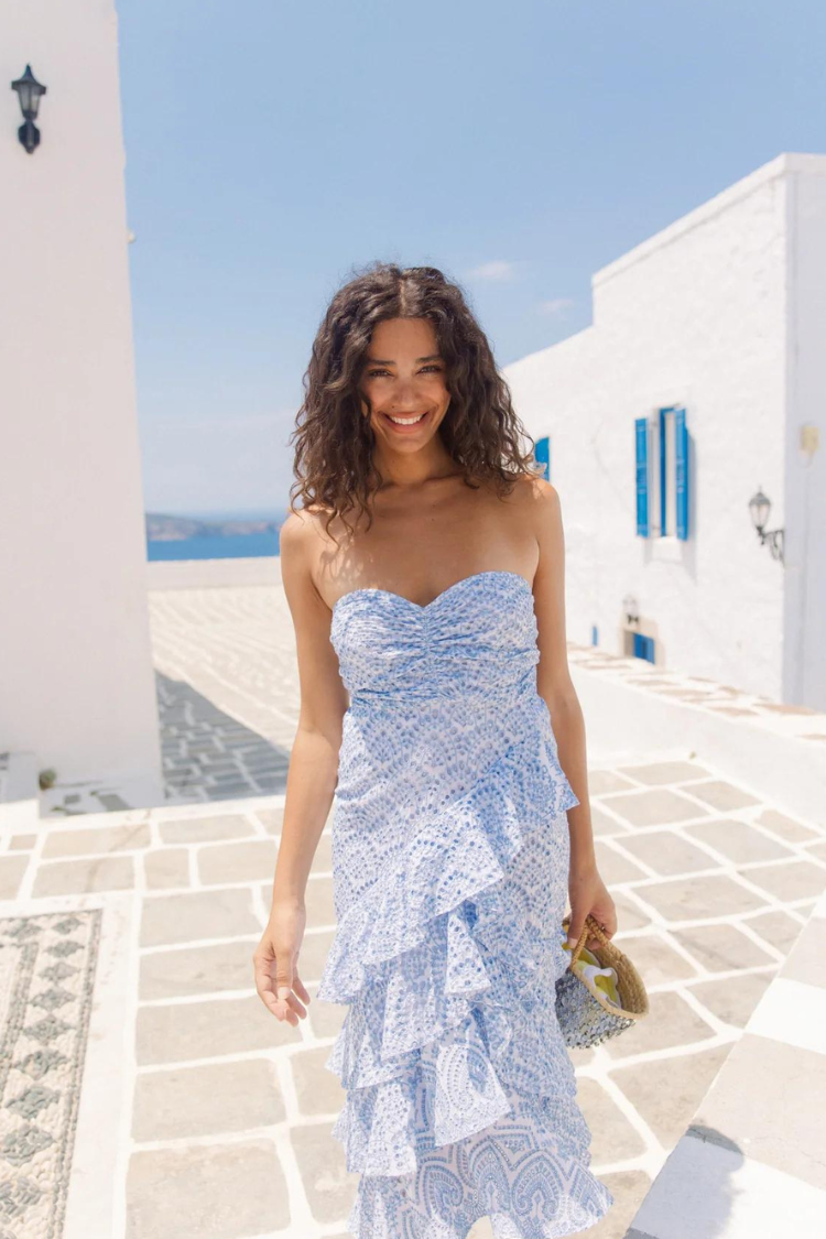 flavie blue eyelet dress sundress