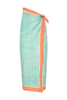 ibiza sarong from sunshine tienda, teal and white striped sarong