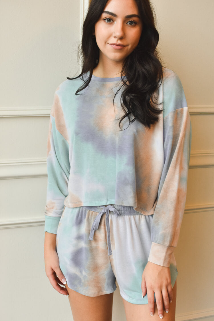 La Jolla Blue Tie Dye Loungewear Set 68 Free Shipping Over 150