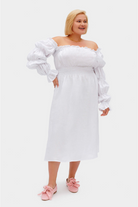 Michelin Linen Dress - White Michelin Linen Dress - White