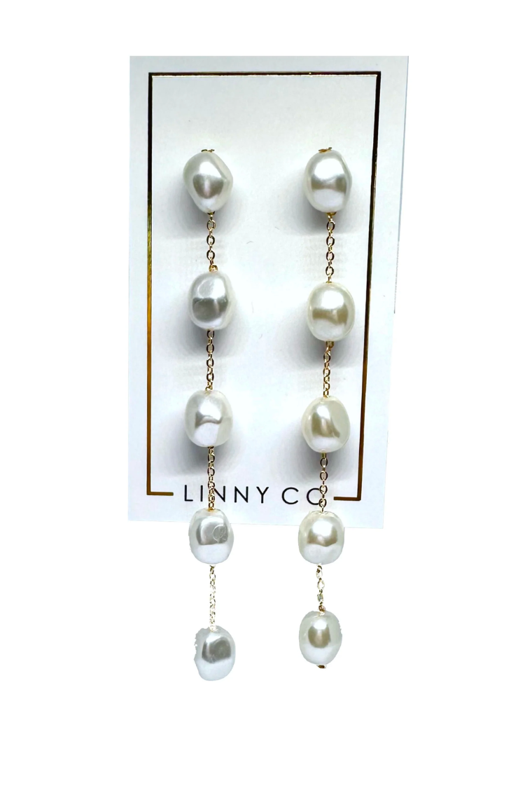 pearl drop earrings for bride