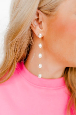 pearl drop earrings for bride