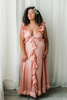 Tori Pink Ruffle Maxi Dress