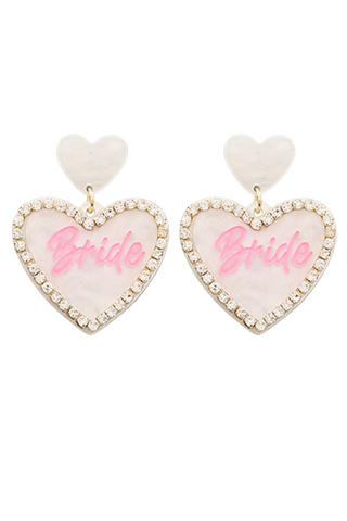 Pre- Order - Barbie Bride Earrings - White