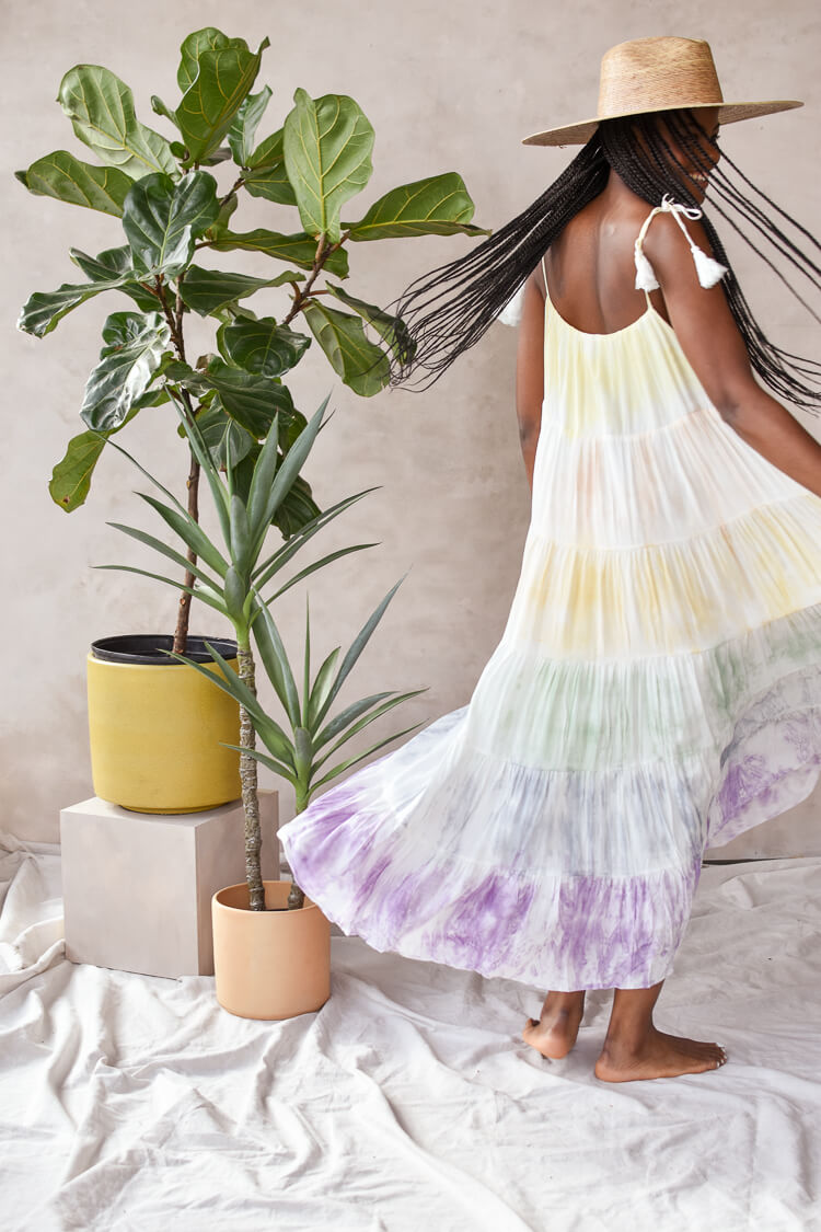 Rainbow Tie Dye Maxi Dress