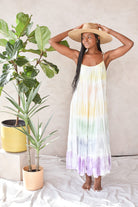 tie dye maxi dress