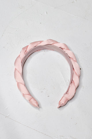 Lucia Braided Headband - Pink
