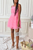hot pink tulle mini dress 