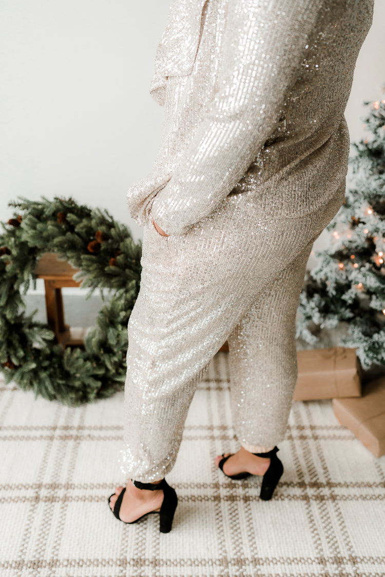 Champagne best sale sequin joggers