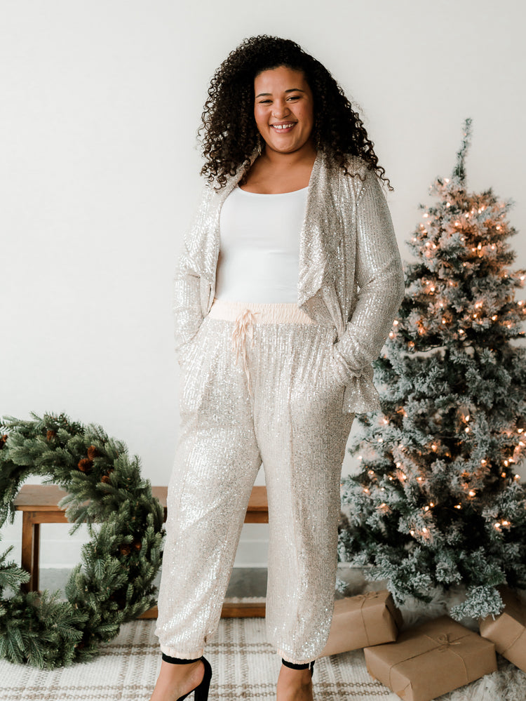 Chasing The Spotlight Sequin Joggers