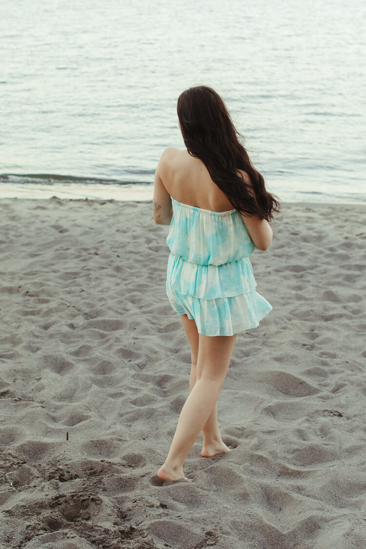 teal mini skirt, tie dye mini skirt, ruffle mini skirt, cute vacation skirt, cute vacation sets