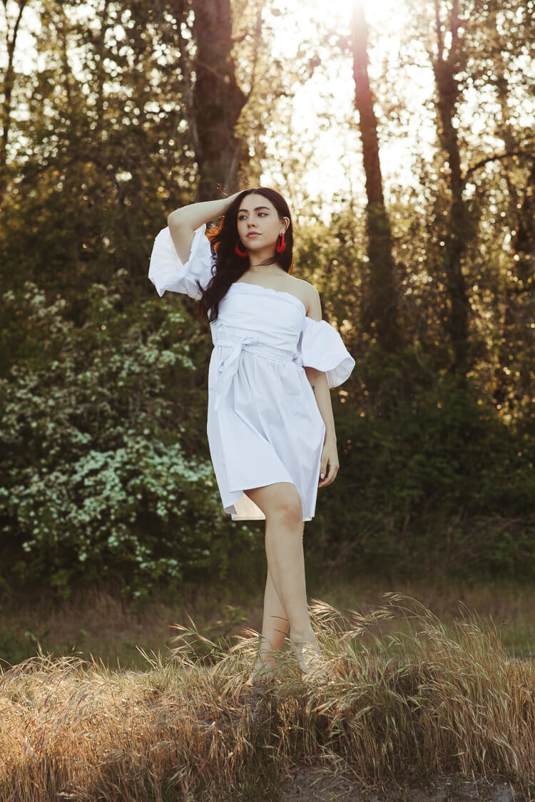 Celeste Off Shoulder Mini Dress FINAL SALE