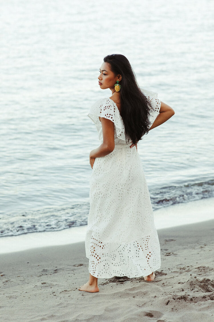 midi white beach dresses for women Midi White Dresses