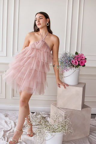 Alisa Glitter Tulle Short Party Dress | Windsor